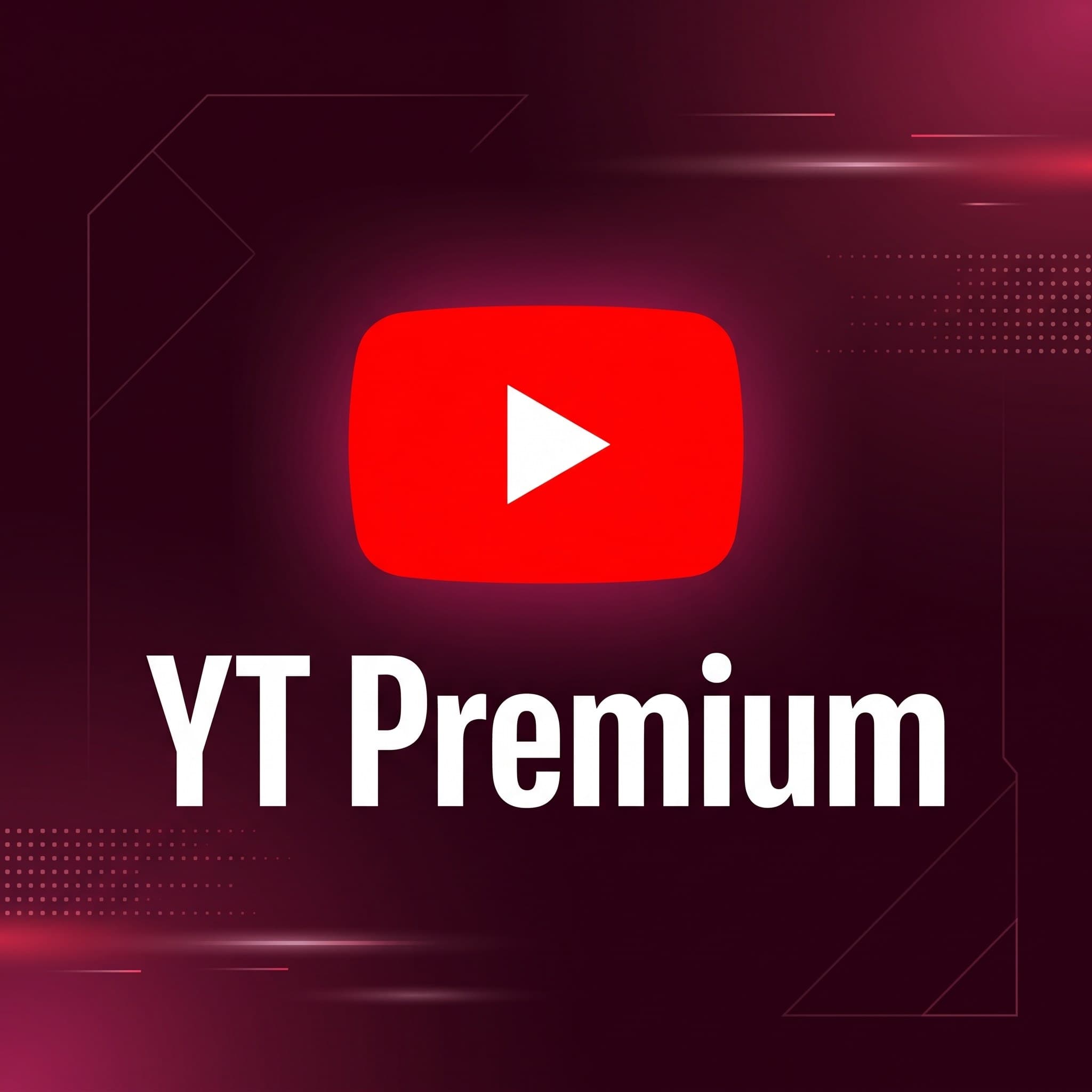YouTube Premium Subscription – Ad-Free Videos & Background Play | 1-Month Plan