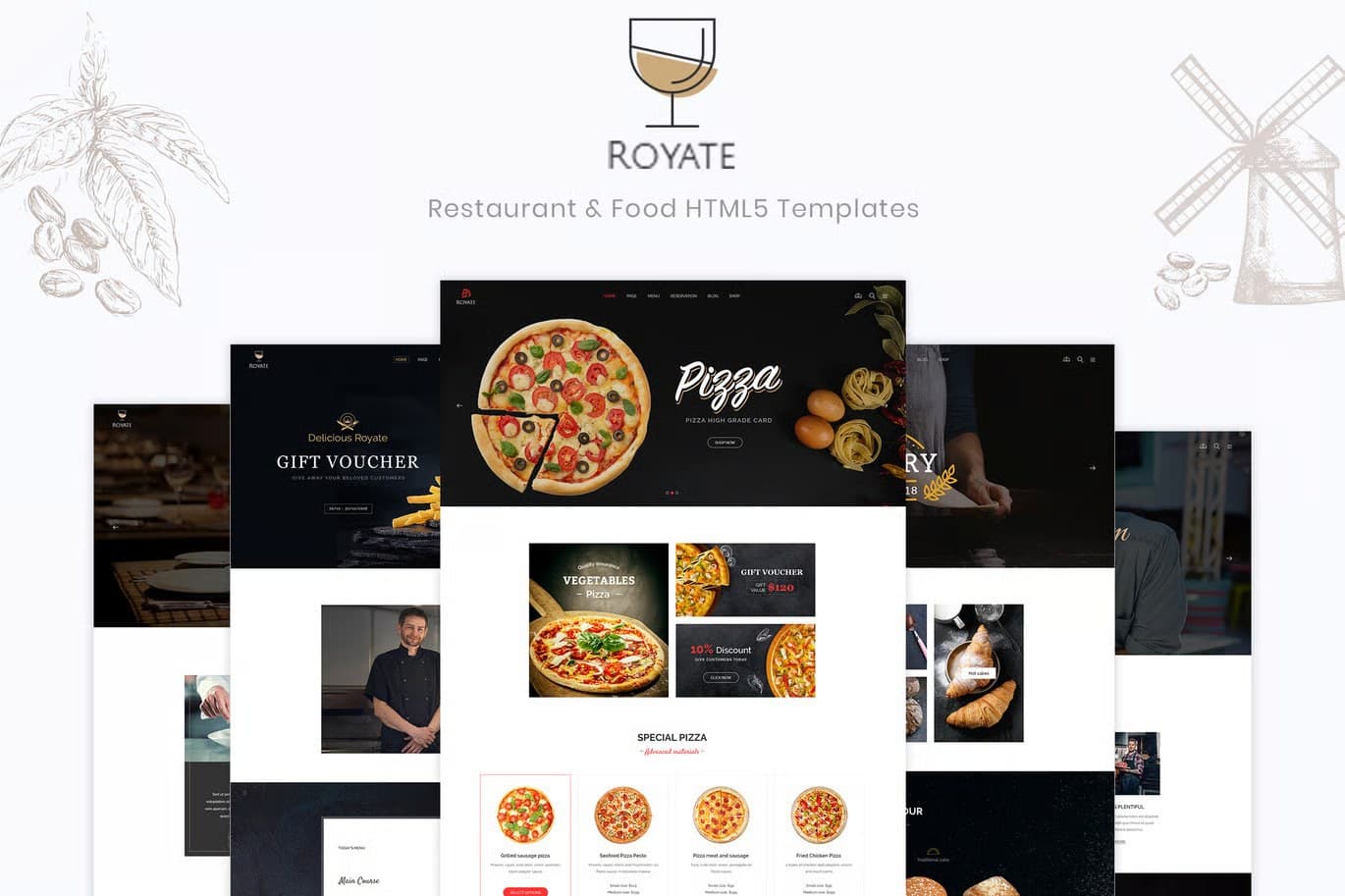 Royate – Responsive Restaurant HTML Template | Bootstrap 5 Fine Dining & Luxury Restaurant Website Template