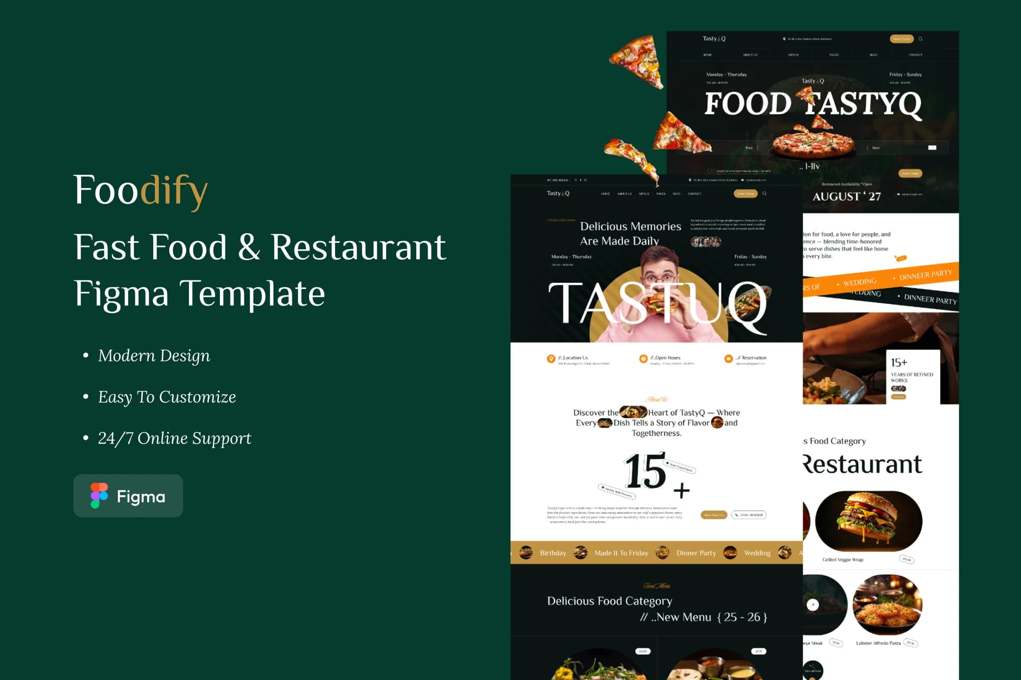 TasteHub – Modern Restaurant & Food Website Template