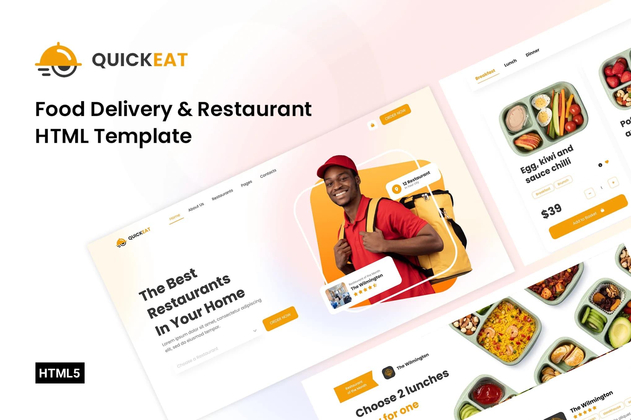 TasteHub – Modern Restaurant & Food Website Template