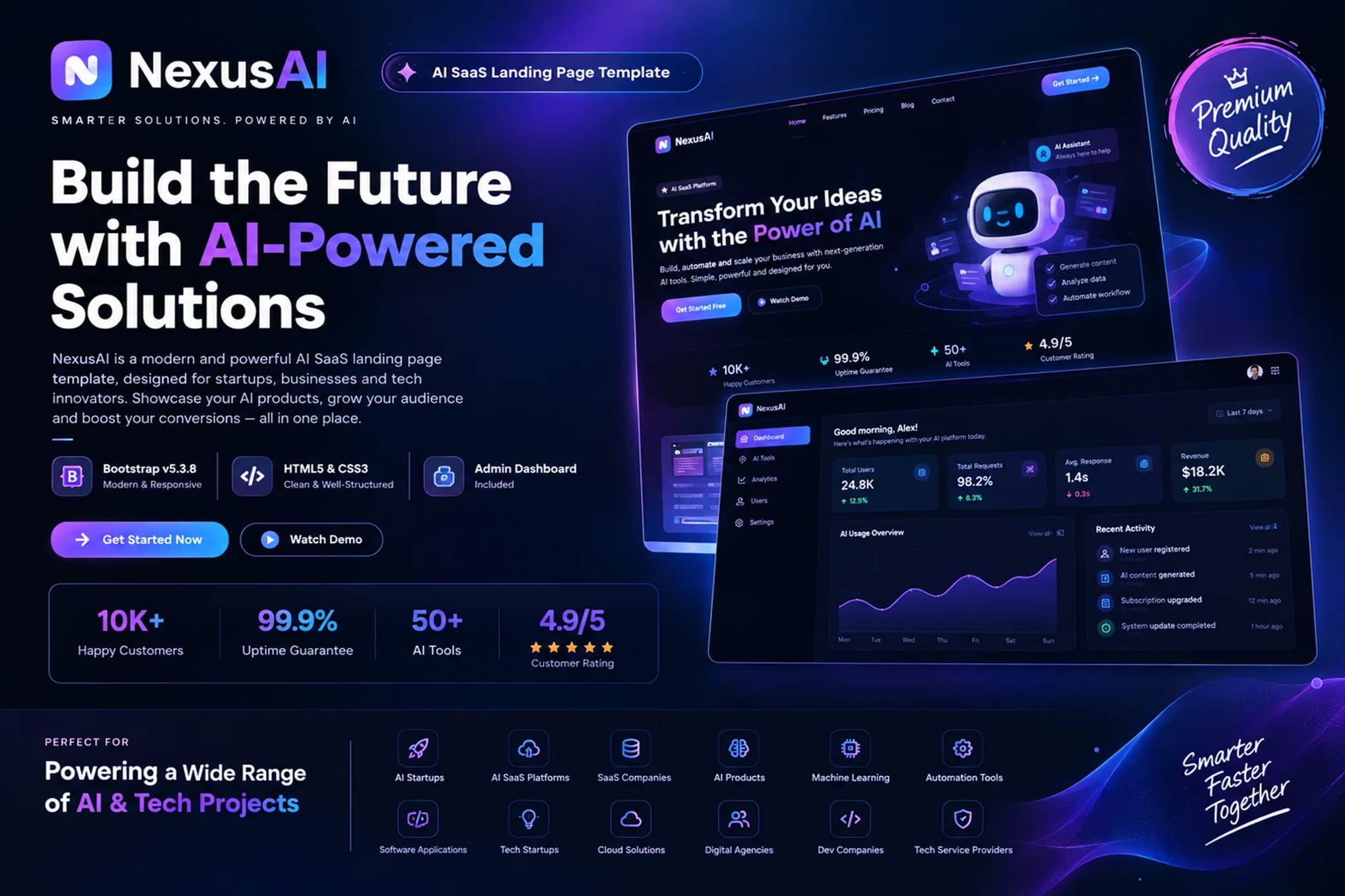 NexusAI-AI – Modern AI Website Template