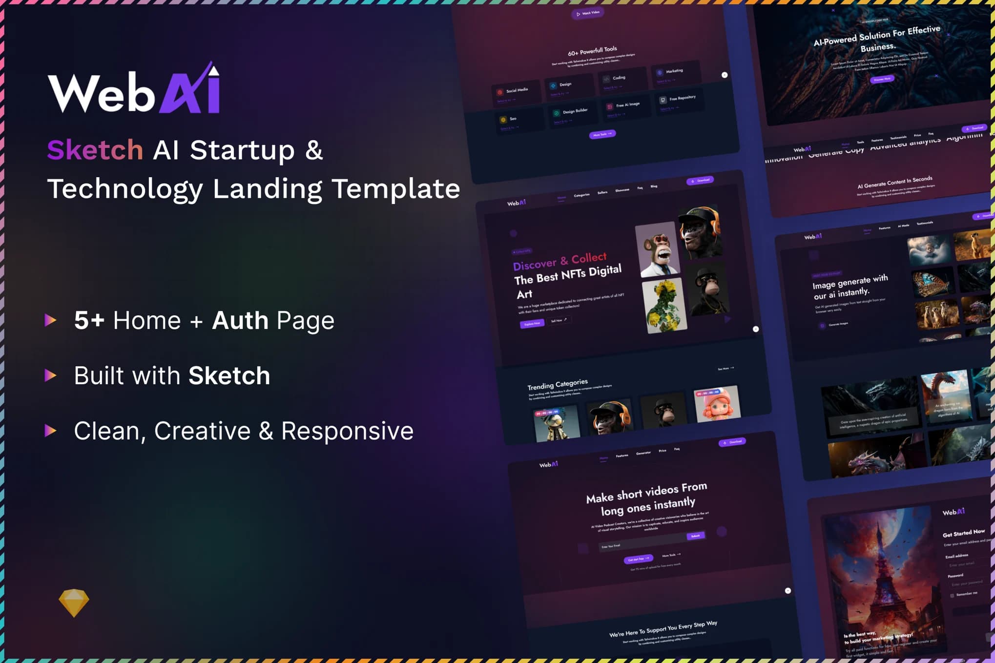 WebAI Sketch AI – AI-Powered Design Template