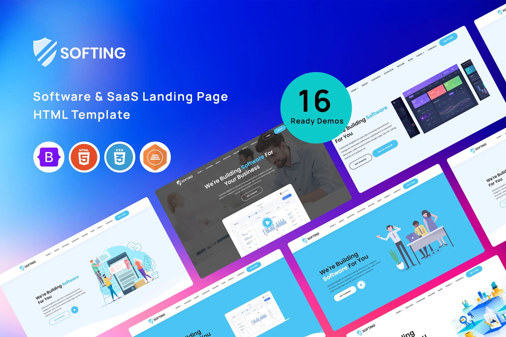 Softing – Software & SaaS Website Template