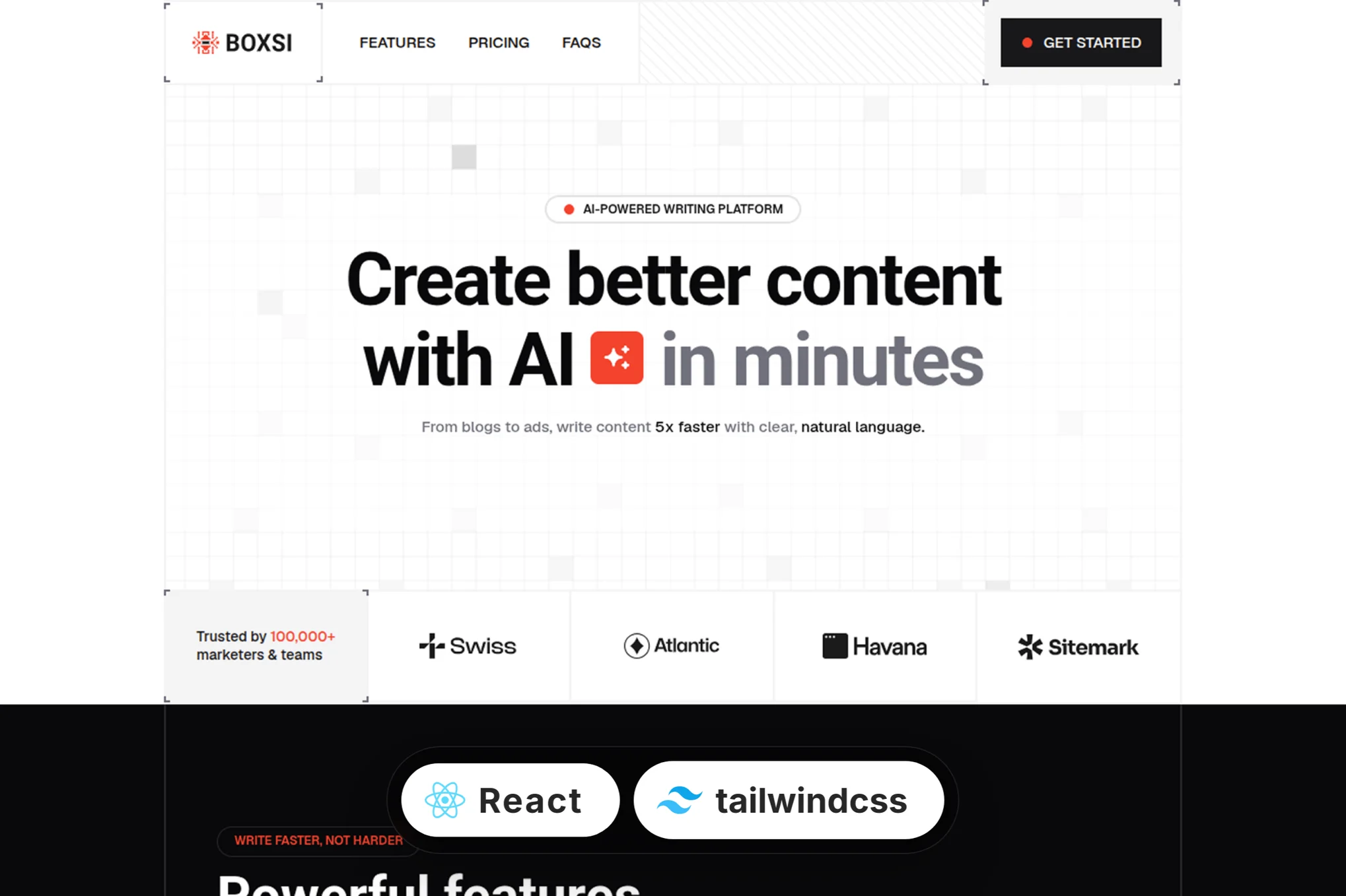 Boxsi AI – AI-Powered Website Template