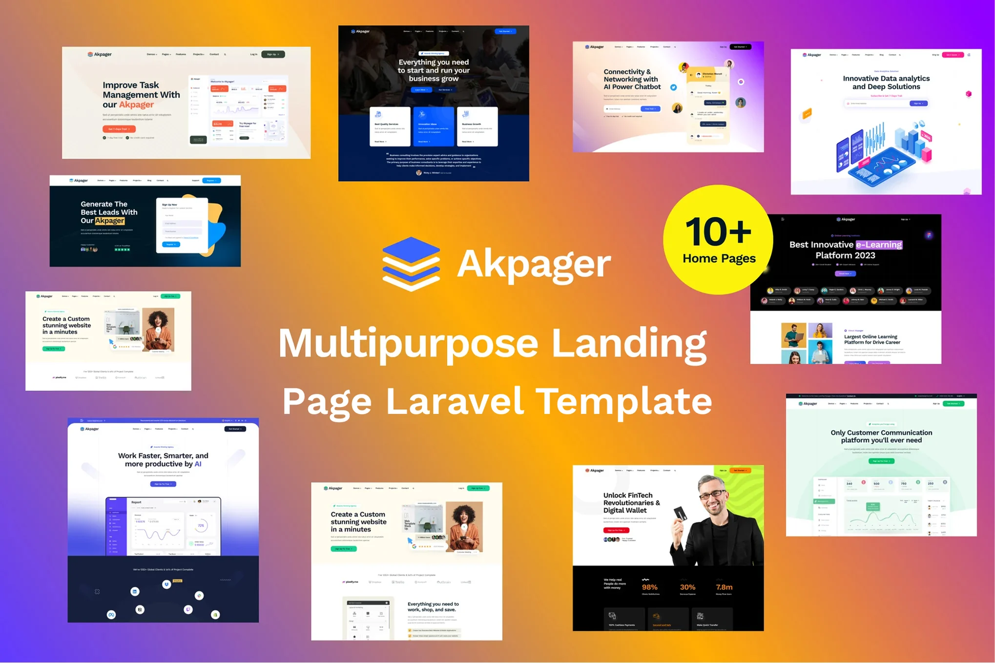 Akpager – Multipurpose Landing Page Template