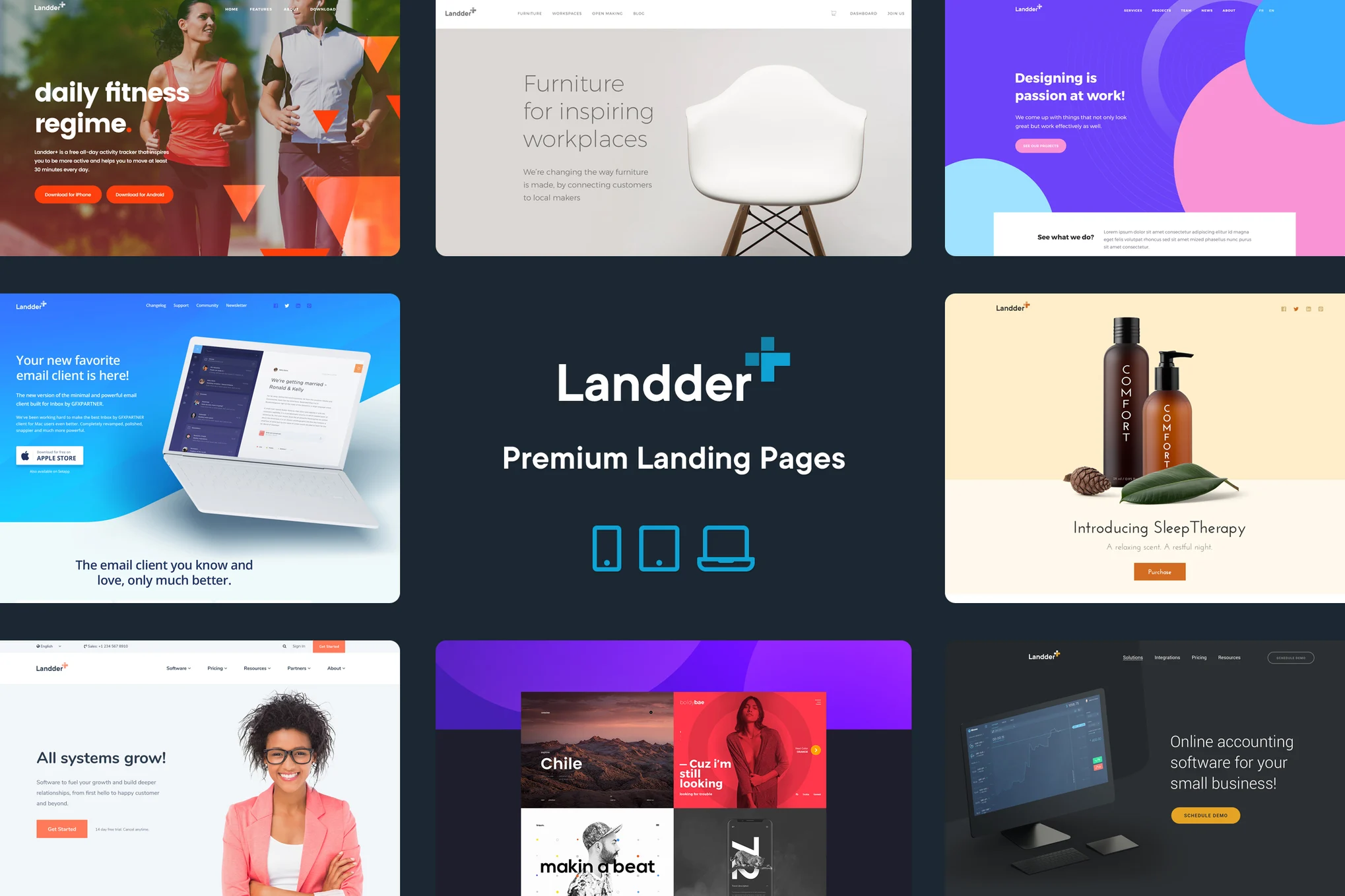 Landder – Lead Generation Landing Page Template