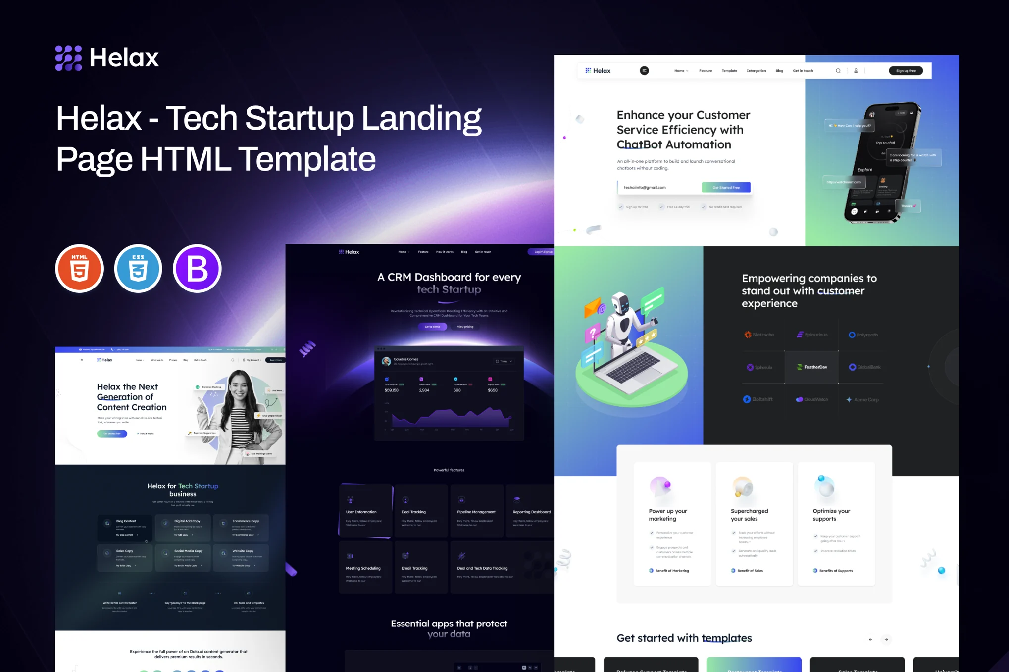 Helax Tech – Technology & IT Services Website Template