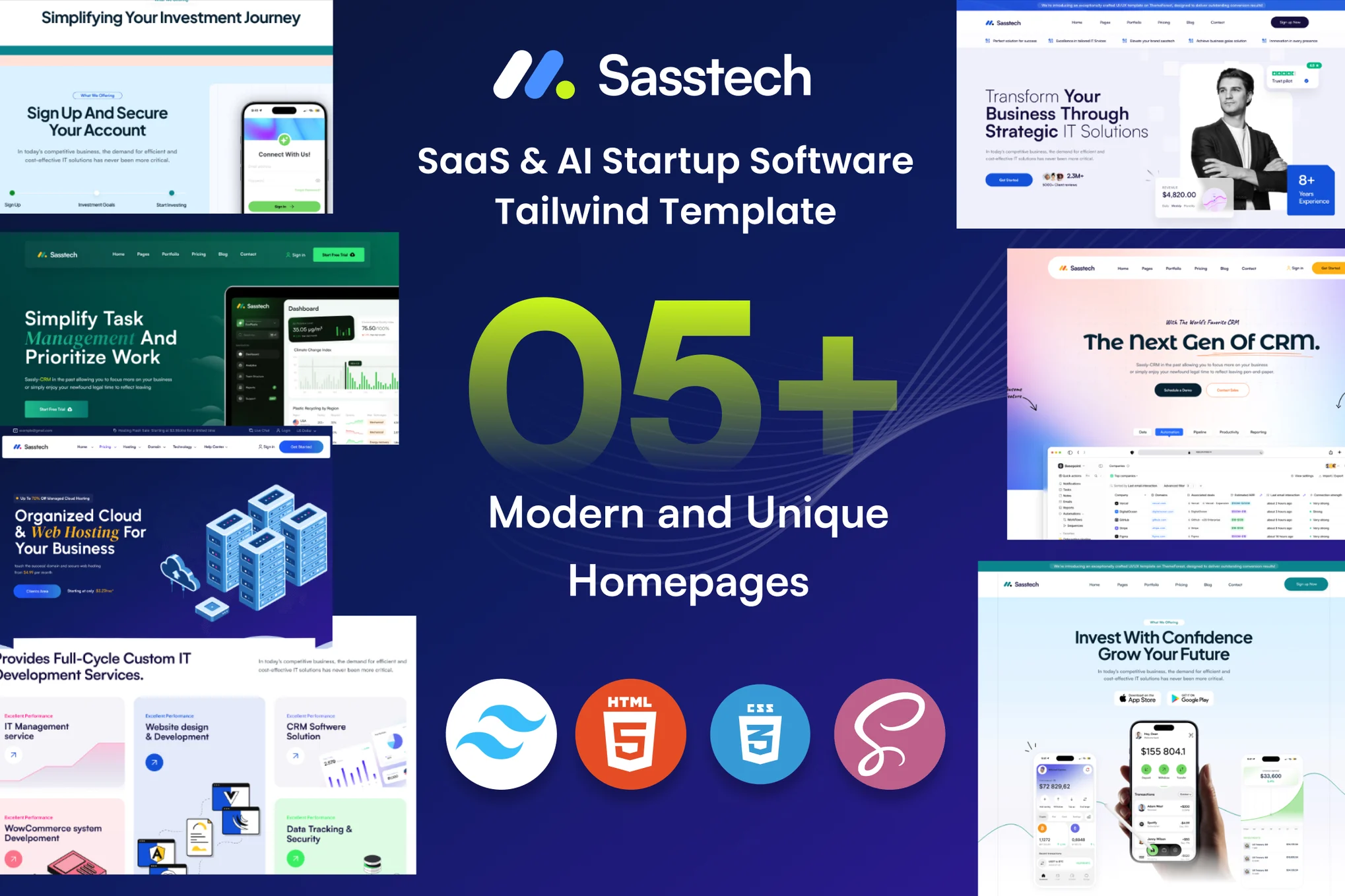 Sasstech – SaaS & AI Website Template