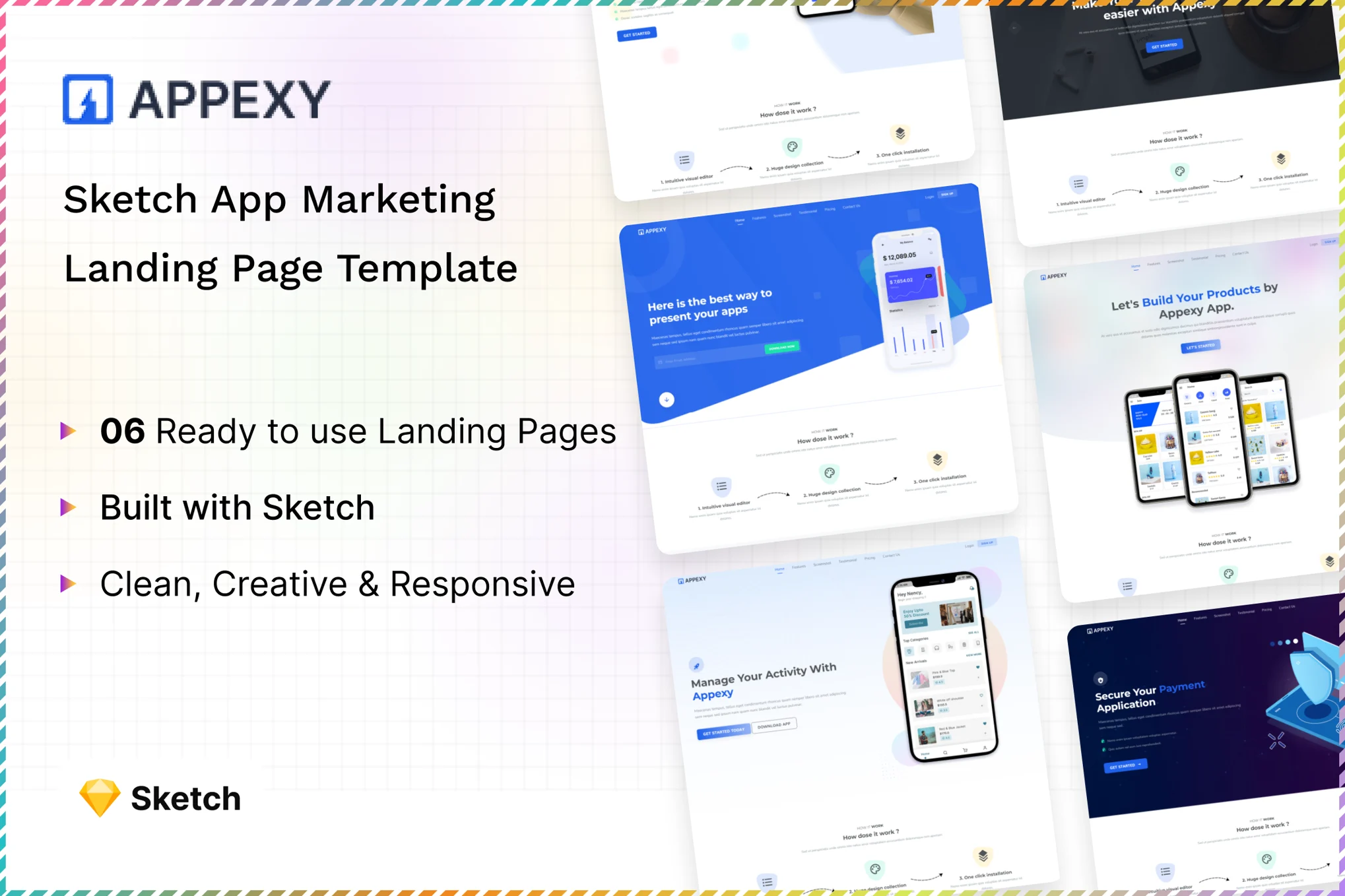 Appexy – Sketch App UI Design Template
