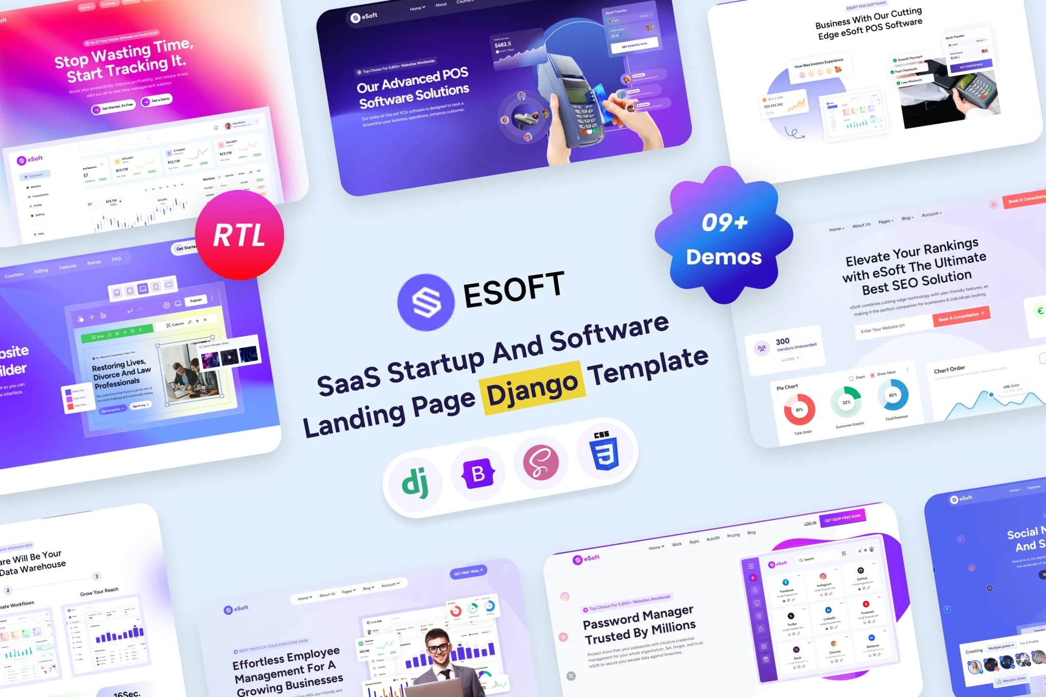 Esoft AI – AI & Software Website Template