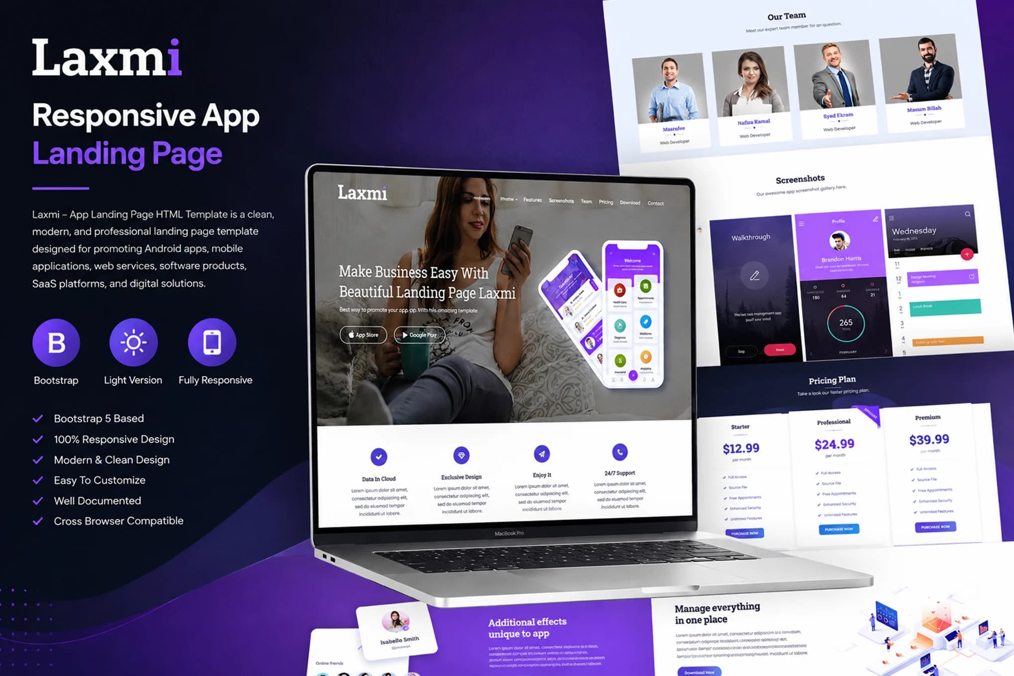 Laxmi – Responsive Website Template