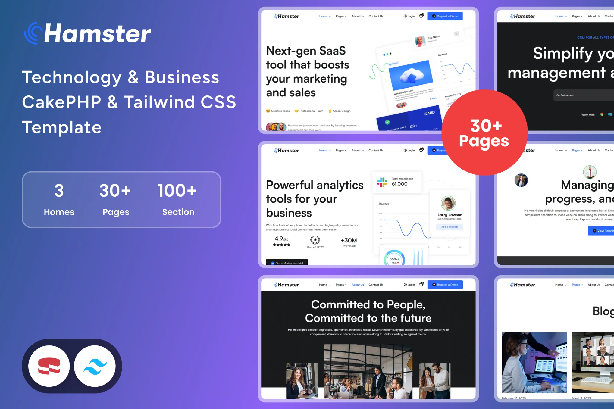 Hamster AI – AI-Powered Website Template