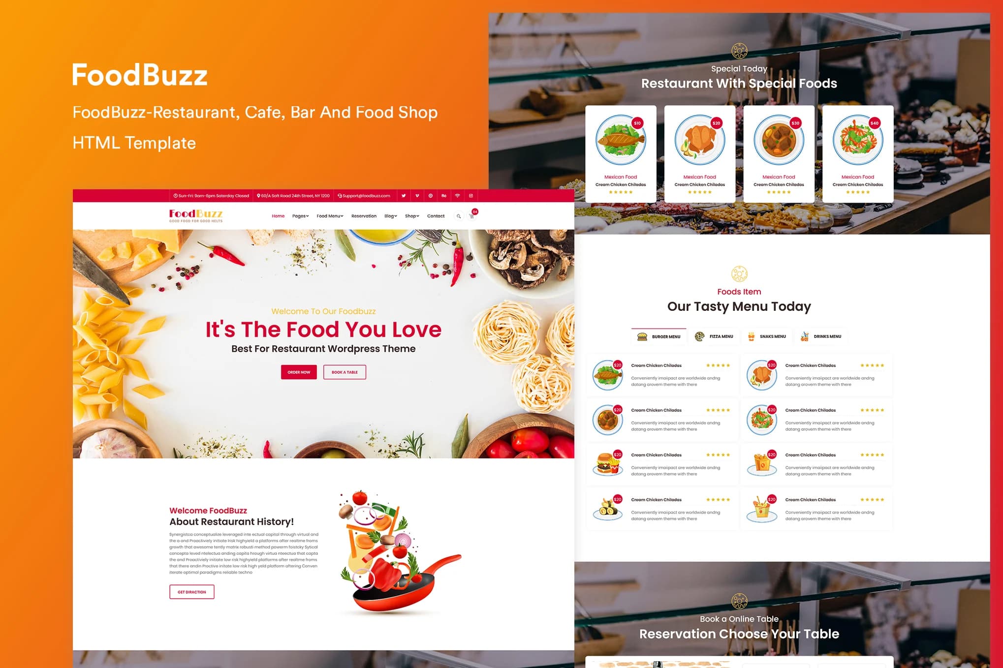 Restaurant Cafe – Responsive Restaurant & Coffee Shop HTML Template | Bootstrap 5 Cafe, Bistro & Bakery Website Template