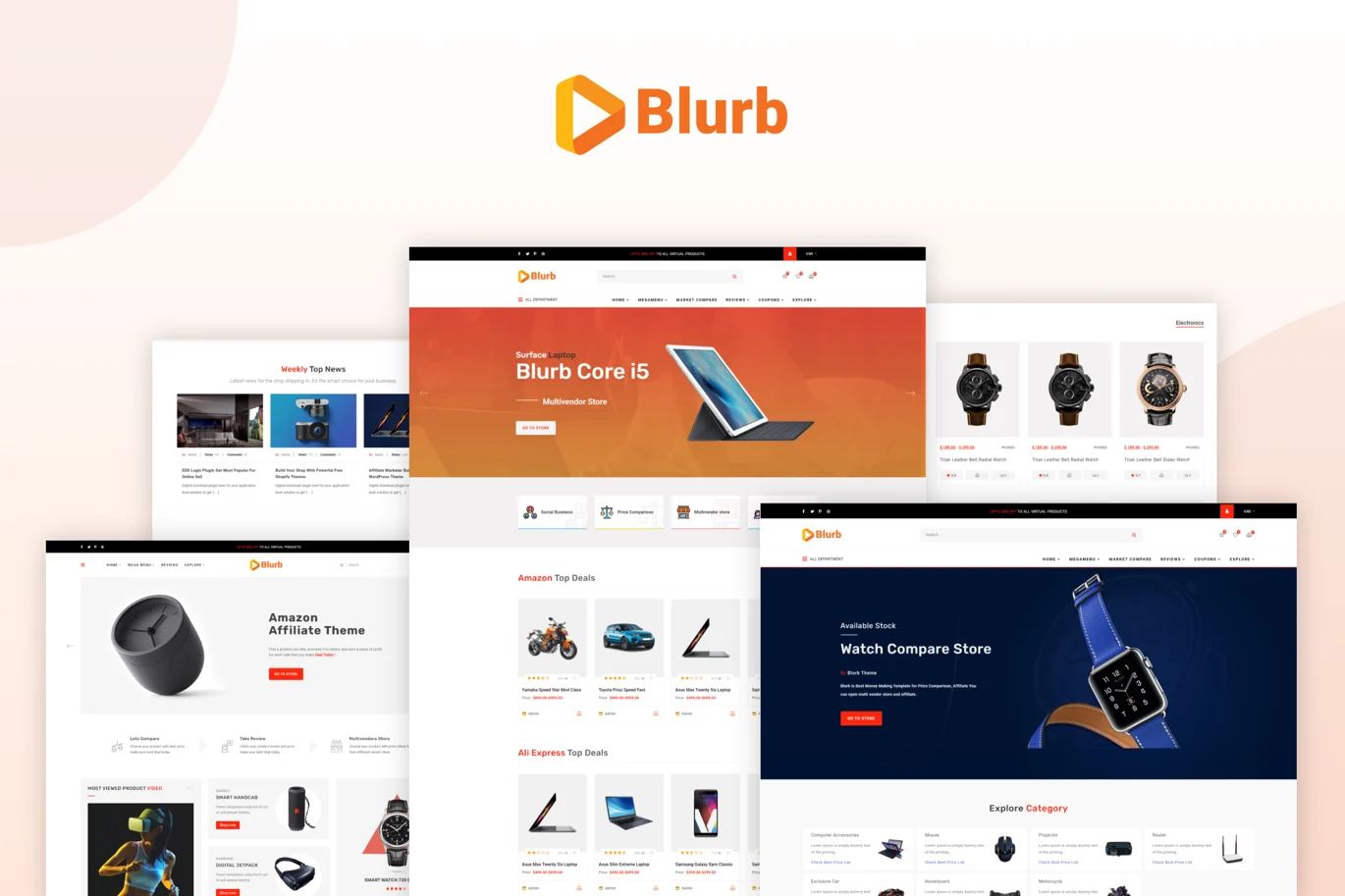 Blurb – Responsive Affiliate Marketing HTML Template | Bootstrap 5 Product Review, Comparison & Buying Guide Website Template
