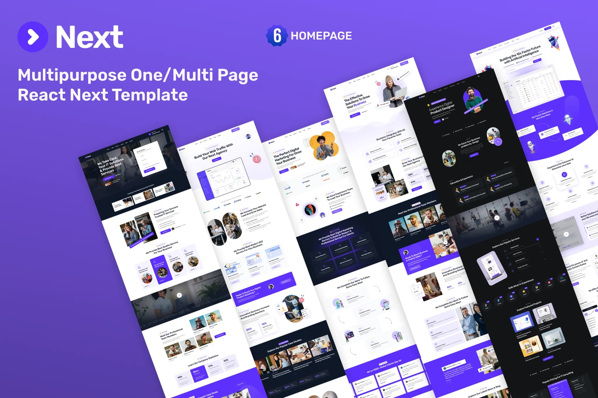 Next – Multipurpose React Website Template