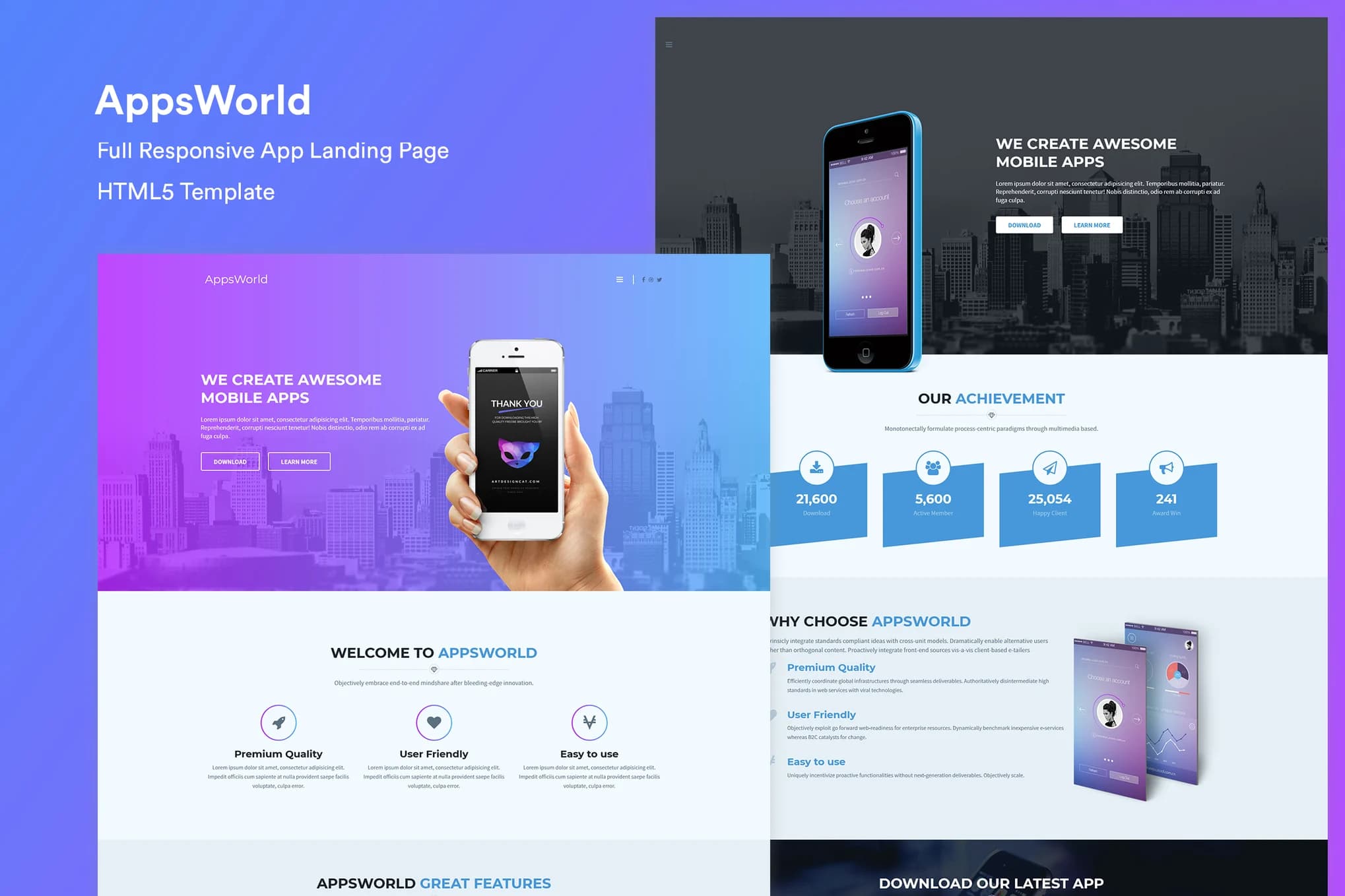 App Landing – Modern App Landing Page Template