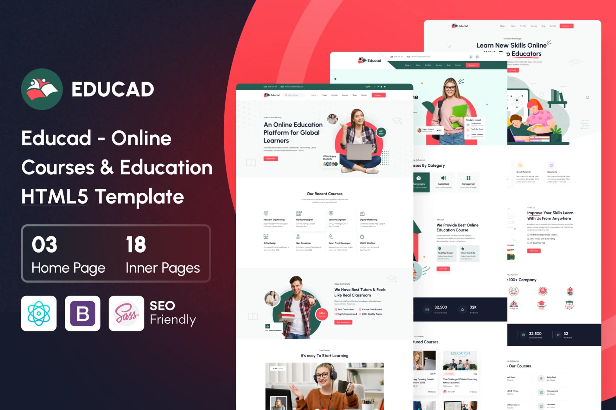 Educad – Online Education Website Template