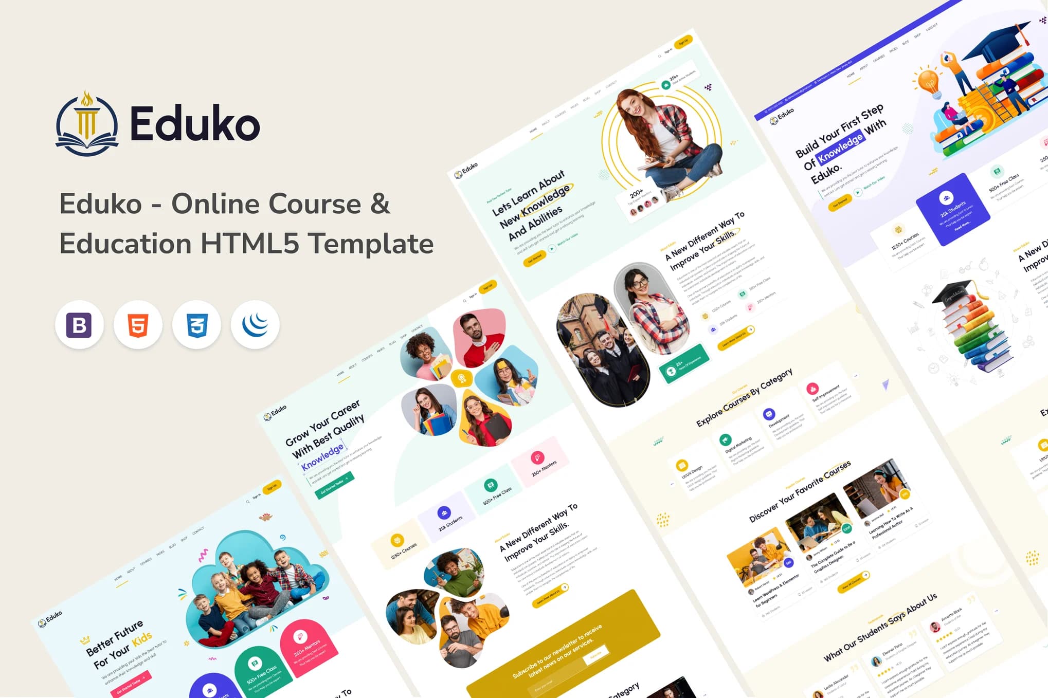 Eduko – Online Education Website Template
